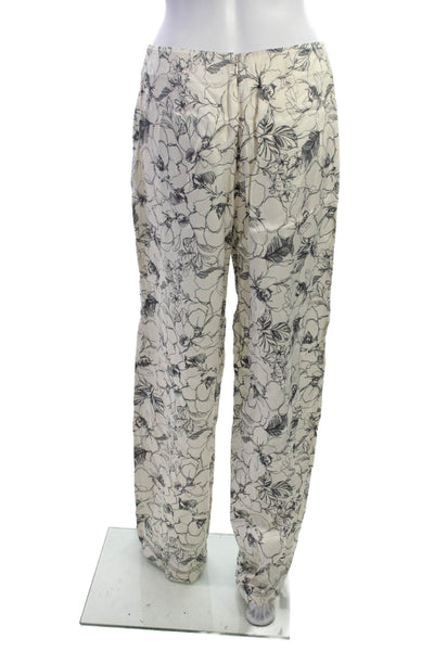 Bec & Bridge Women White Floral Viscose Blend Skirt Size 6