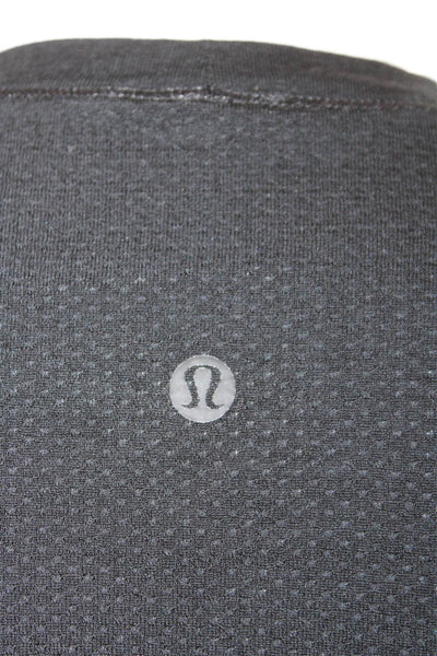 Lululemon Womens Polyester Blend Solid Long Sleeve T-Shirt Size 4