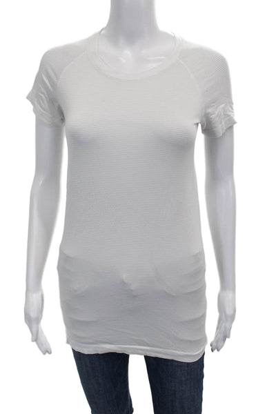 Everlane Womens Basic White Crew Neck Short Sleeve T-Shirt Size S