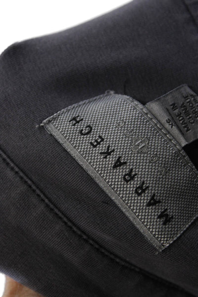 Marrakech Women Biker Jacket Gray Zip Long Sleeve 93% Cotton Size XS