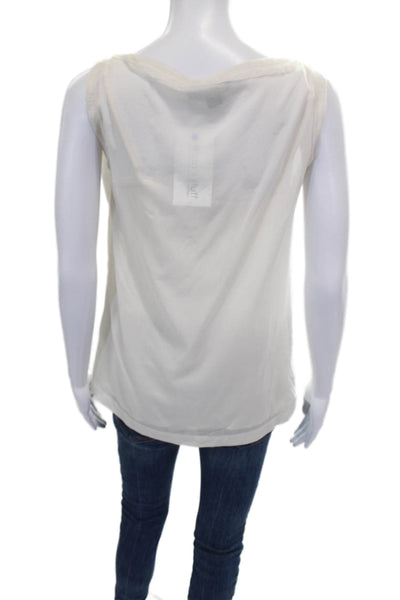 DKNY Women Scoop Neck Silk Blend Sleeveless Tank Size S