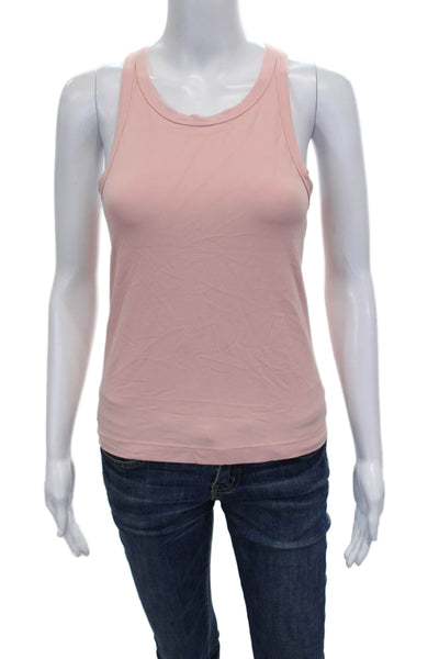 Lululemon Womens Basic Scoop Neck Sleeveless Tank Pink Polyester Blend Size 4