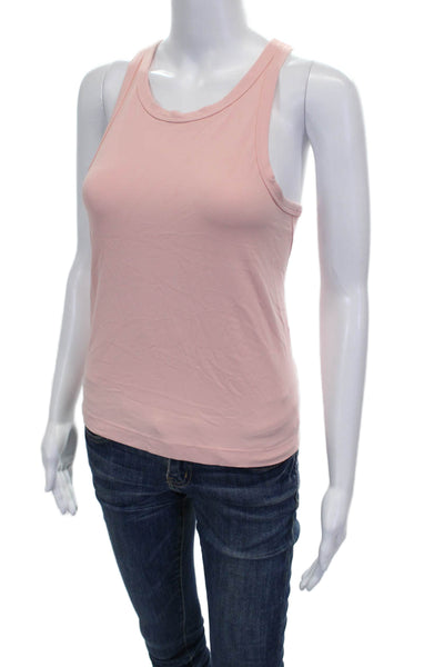 Lululemon Womens Basic Scoop Neck Sleeveless Tank Pink Polyester Blend Size 4