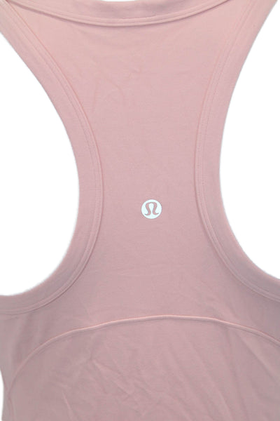 Lululemon Womens Basic Scoop Neck Sleeveless Tank Pink Polyester Blend Size 4
