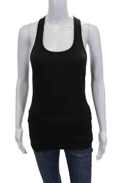 Lululemon Womens Basic Scoop Neck Sleeveless Tank Black Polyester Blend Size 6