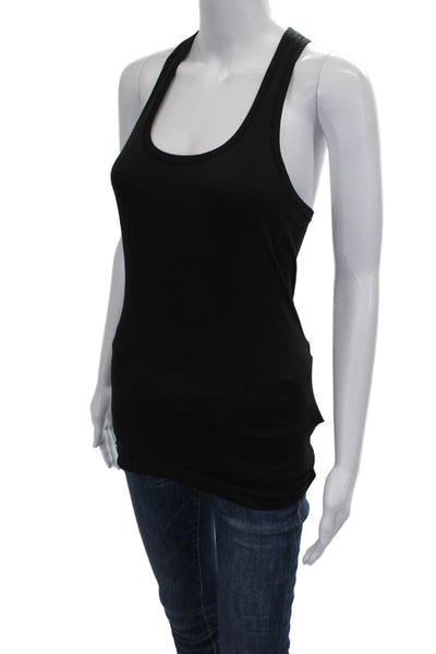 Lululemon Womens Basic Scoop Neck Sleeveless Tank Black Polyester Blend Size 6