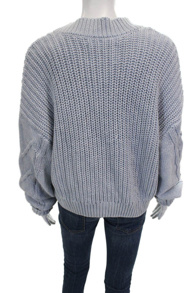 Pistola Womens Cardigan Blue V-Neck Long Sleeve Size M
