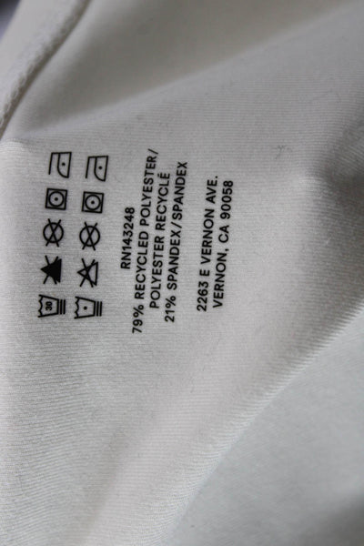 Reformation Womens Athletic Shorts Ivory Pull On Size M