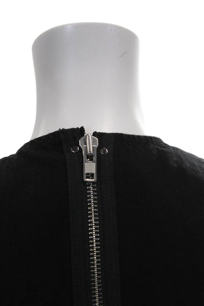 Denim X Alexander Wang Womens Mini Dress Black Cotton Sleeveless Size 8