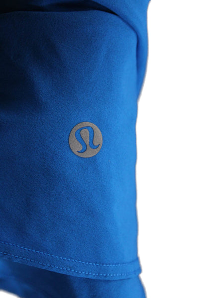 Lululemon Women Athletic Mini Skirt Blue Polyester Blend Pull On Size 6