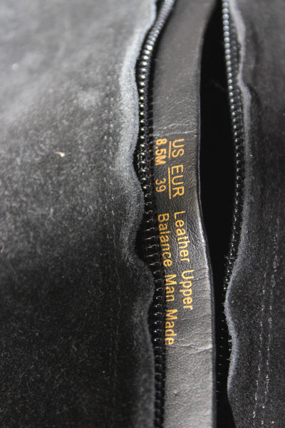 Sam Edelman Womens Suede Zip Up Ivette Ankle Boots Black Size 8.5 Medium