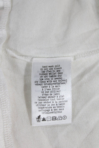 Rag & Bone Womens Tunic White Long Sleeve Viscose Silk Size S