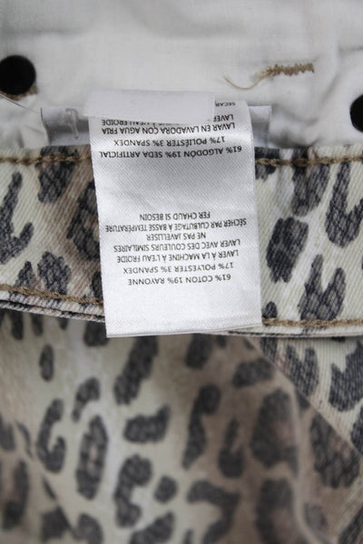 Joes Womens High Rise Skinny Animal Print Jeans Multicolor Size 26