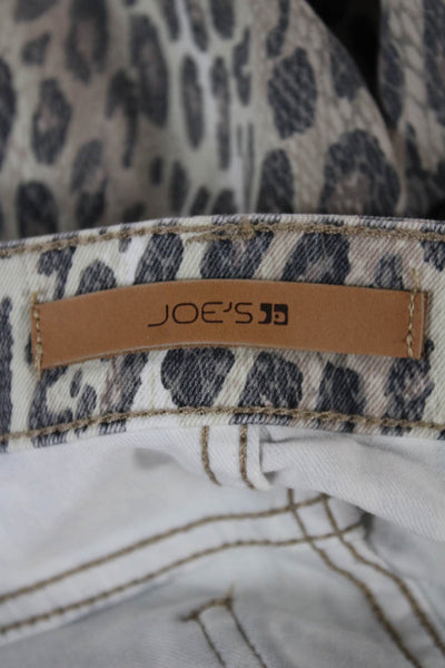 Joes Womens High Rise Skinny Animal Print Jeans Multicolor Size 26