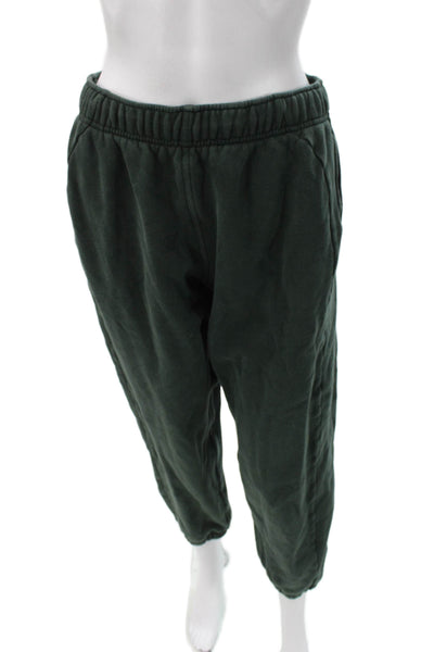 Lululemon Womens Jogger Pants Green Cotton Pull On Inseam 26 Size S