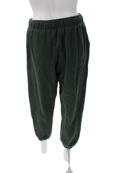 Lululemon Womens Jogger Pants Green Cotton Pull On Inseam 26 Size S