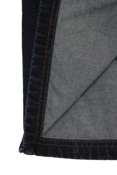 Givenchy Womens Mini Skirt Blue Cotton Button Short Size 42