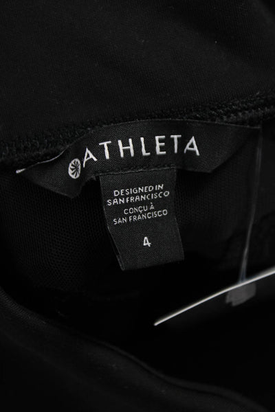 Athleta Womens Black Ankle Leggings Size 4