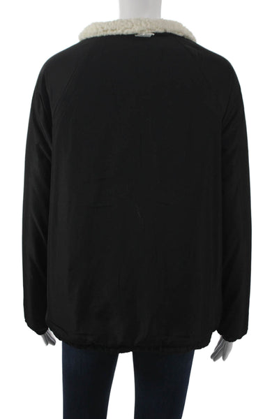 Ingrid & Isabel Women Reversible Black Maternity Basic Jacket Size S