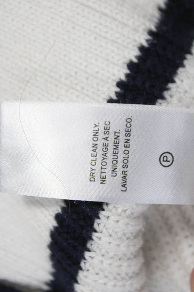 Splendid Women Pullover Striped Crew Neck Sweater White Size S
