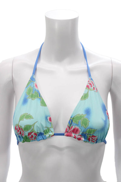 Frankies Bikinis Womens Multicolor Floral Bikini Top Size XL