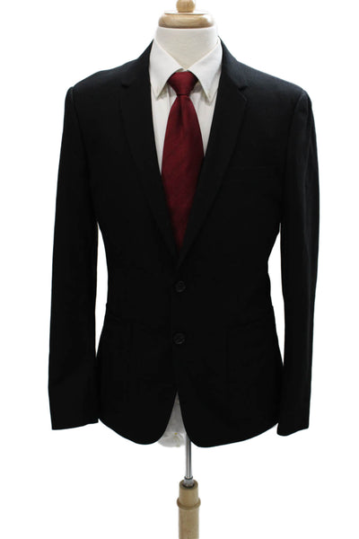 Sandro Mens Black Wool Blazer Size 50