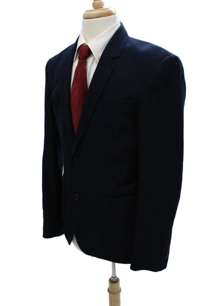 Sandro Mens Blazer Blue Cotton Size 52
