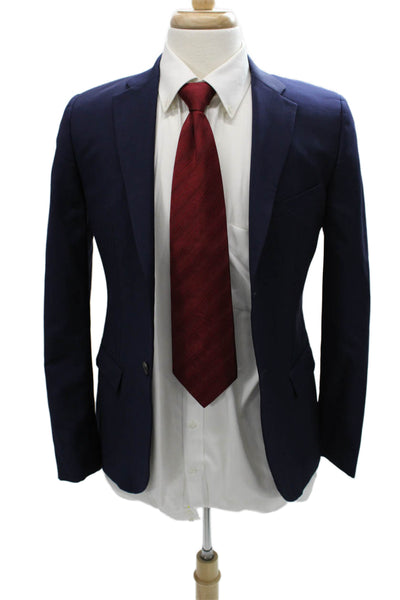Jil Sander Mens Wool Blue Blazer Size 46