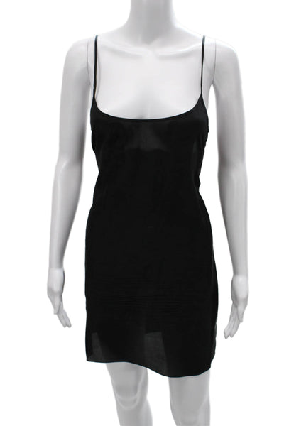 Matthew Williamson Women Silk Slip Dress Black Sleeveless Short Size 10