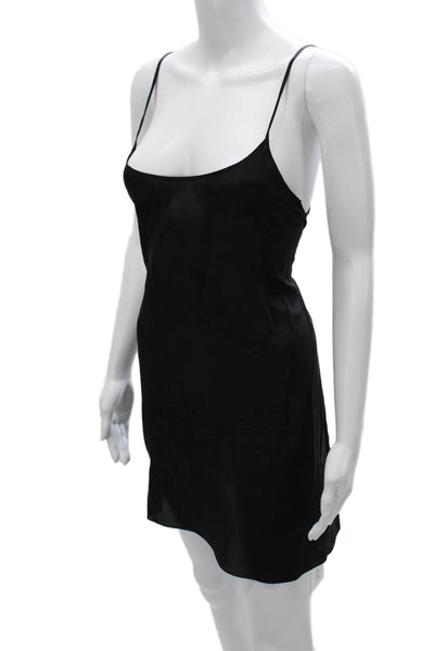 Matthew Williamson Women Silk Slip Dress Black Sleeveless Short Size 10