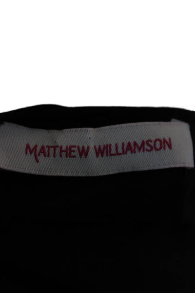 Matthew Williamson Women Silk Slip Dress Black Sleeveless Short Size 10