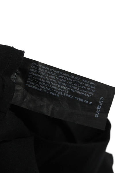 Theory Womens Ankle Leggings Black Polyamide Blend Solid Size S