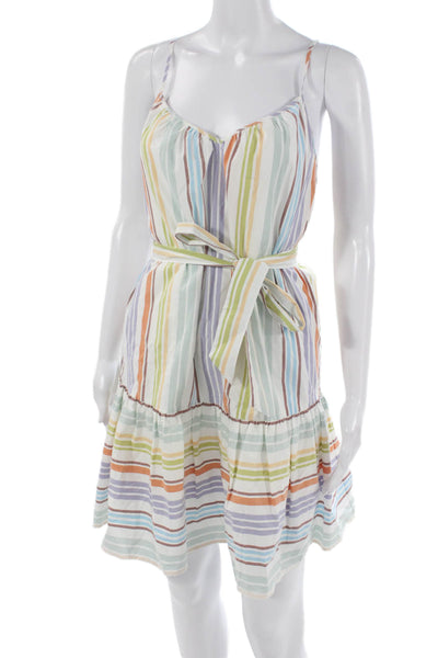 Rails Womens Multicolor Striped Tank Dress Cotton Blend Sleeveless Size XS
