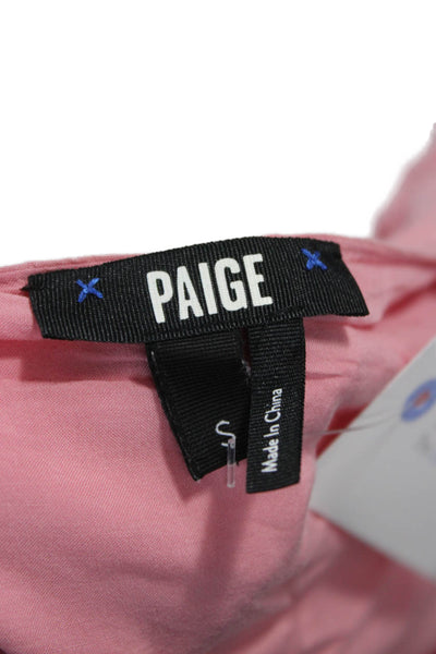 Paige Black Label Women Pink Rayon Mini Dress Size S