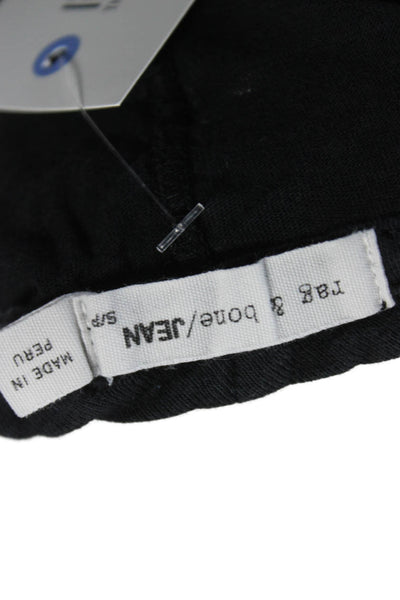 Rag & Bone Jean Womens T-Shirt Black Pima Cotton Crew Neck Short Sleeve Size S