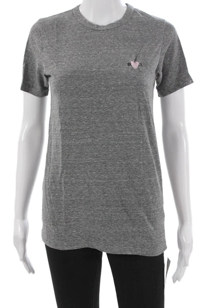 Rodarte Women T-Shirt Short Sleeve Round Neck Polyester Blend Solid Size XS