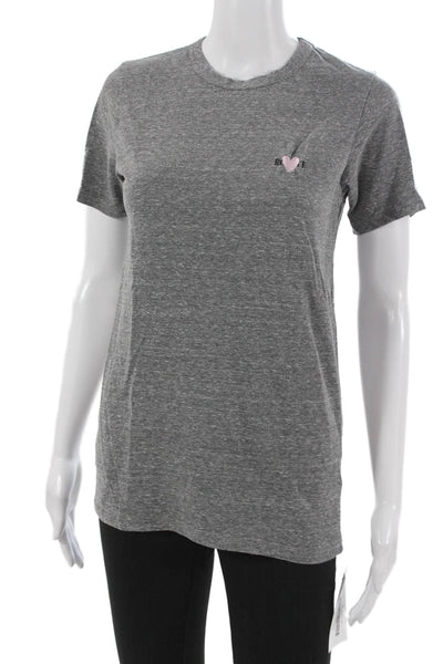 Rodarte Women T-Shirt Short Sleeve Round Neck Polyester Blend Solid Size XS