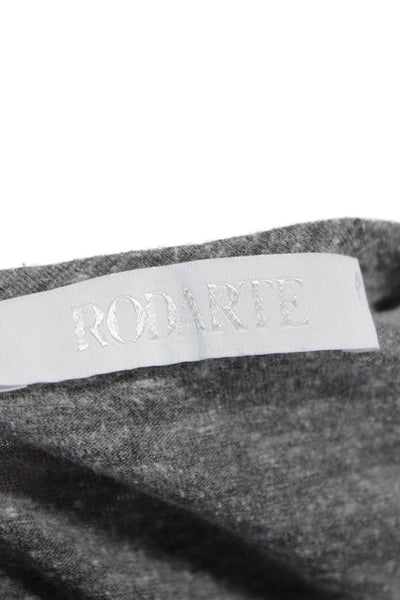 Rodarte Women T-Shirt Short Sleeve Round Neck Polyester Blend Solid Size XS