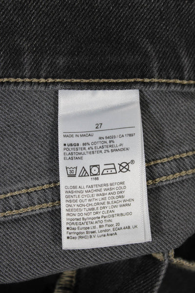 Banana Republic Women Skinny Gray Cotton Jeans Size 27