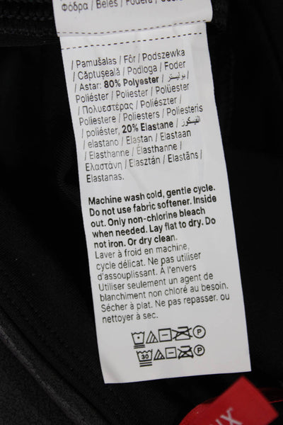 Spanx Women Ankle Faux Leather Leggings Black Size M