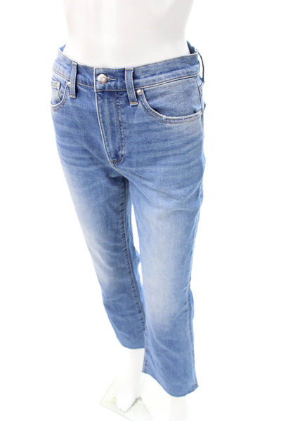 Pistola Womens Cropped High Rise Blue Jeans Size 26