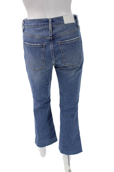 Pistola Womens Cropped High Rise Blue Jeans Size 26