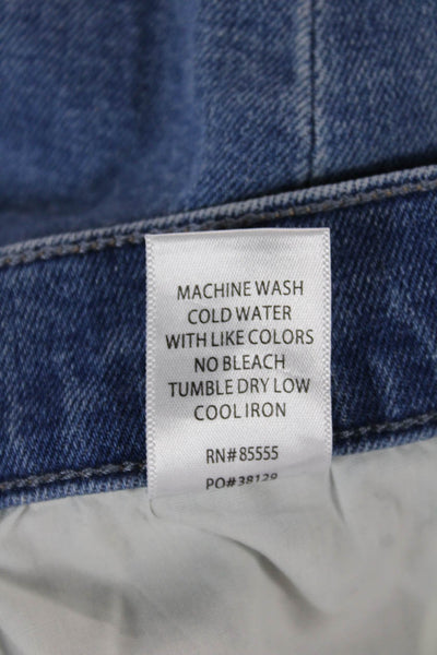 Pistola Womens Cropped High Rise Blue Jeans Size 26