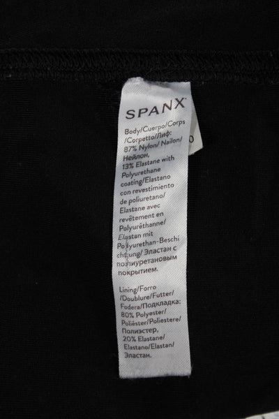 Spanx Women Ankle Faux Leather Leggings Black Size M