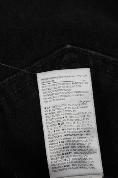 Banana Republic Women Black Skinny Jeans Low Rise Cotton Blend Size 27