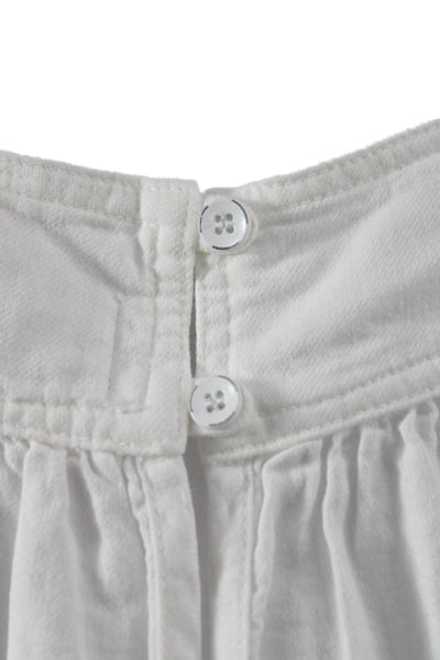 Bella Dahl Women White Square Neck Button Camisole 50% Cotton Size XS