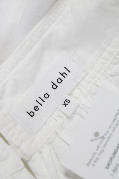 Bella Dahl Women White Square Neck Button Camisole 50% Cotton Size XS
