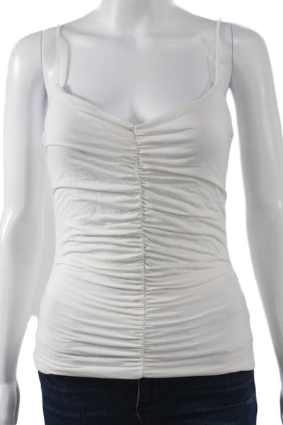 Banana Republic Womens White V Neck Camisole Spaghetti Strap Size S