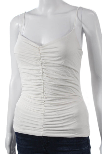 Banana Republic Womens White V Neck Camisole Spaghetti Strap Size S