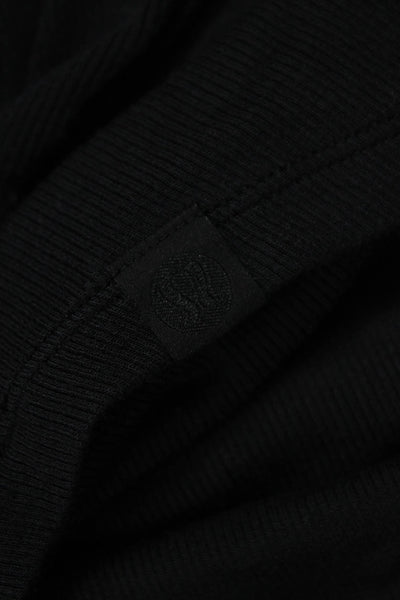 Lululemon Women Black Basic T-Shirt Long Sleeve Crew Neck Polyester Size S